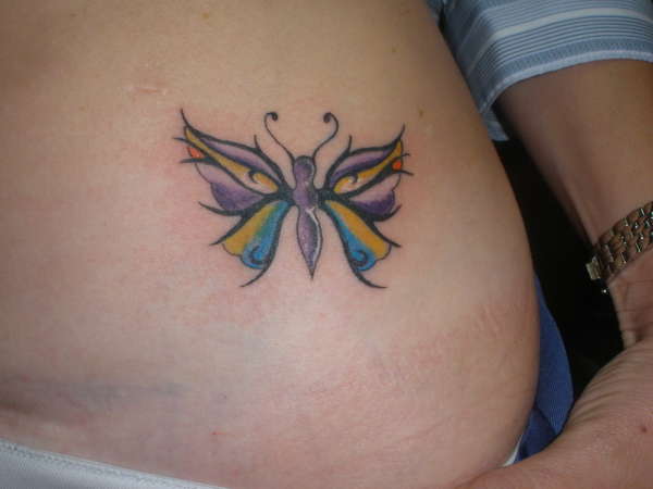 butterfly eyes tattoo