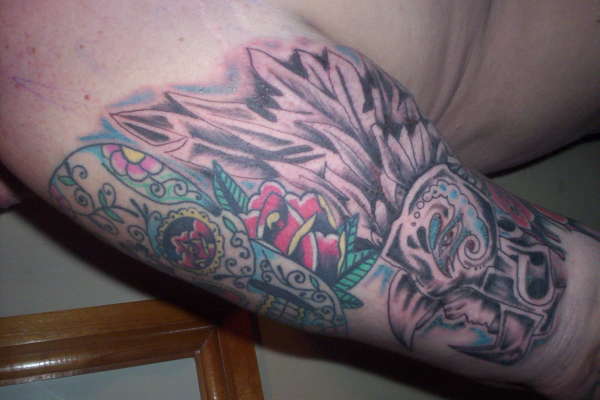 candy skull tattoo