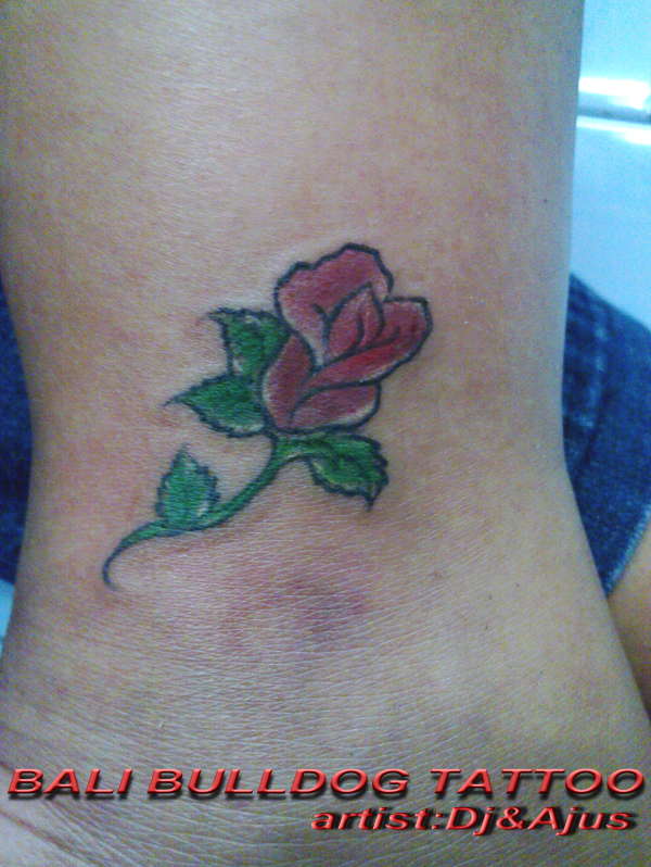 cute rose tattoo