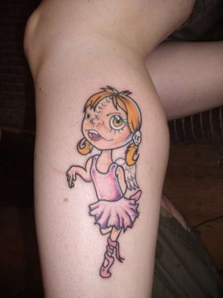 funny doll thing tattoo