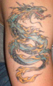 blue dragon tattoo