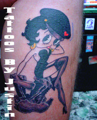 Biker Betty tattoo