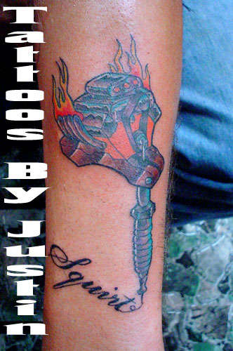 Supercharged Rotary Memorial Tattoo tattoo
