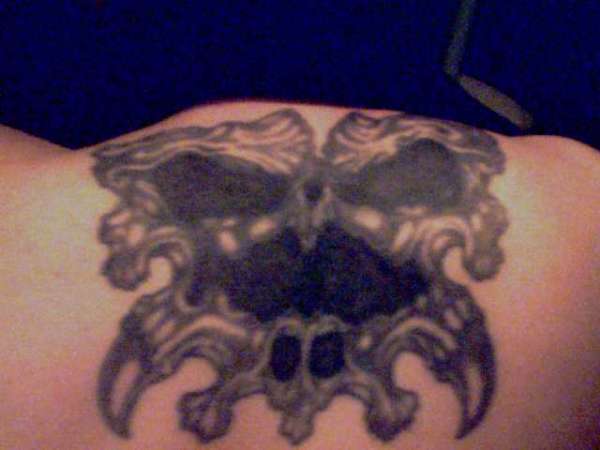 wicked skull tattoo
