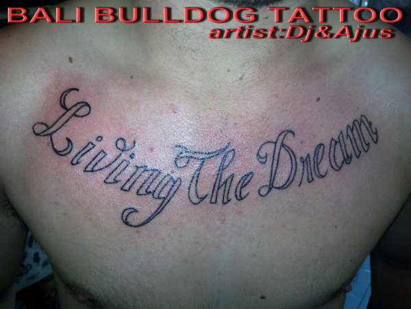 lettering tattoo