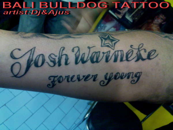 lettering tattoo