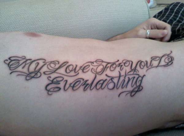 my love for you is everlasting tattoo