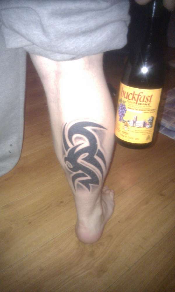 right leg tattoo