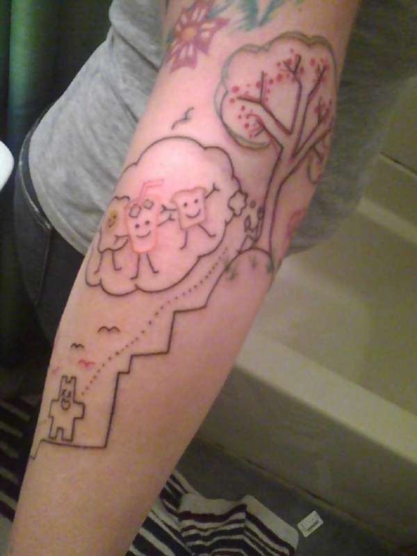 dreaming of breakfast tattoo