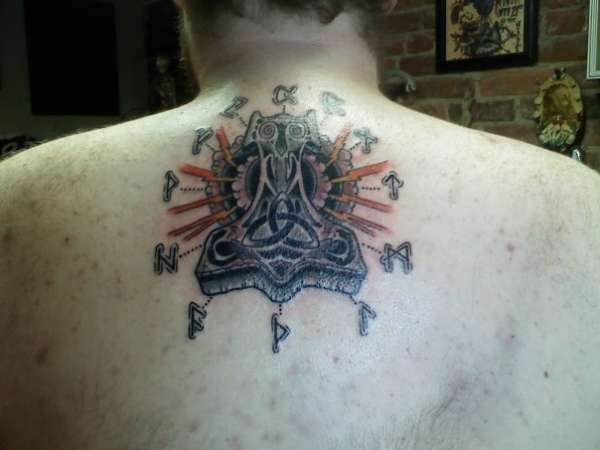thors hammer tattoo