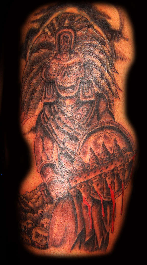 Aztec Warrior tattoo