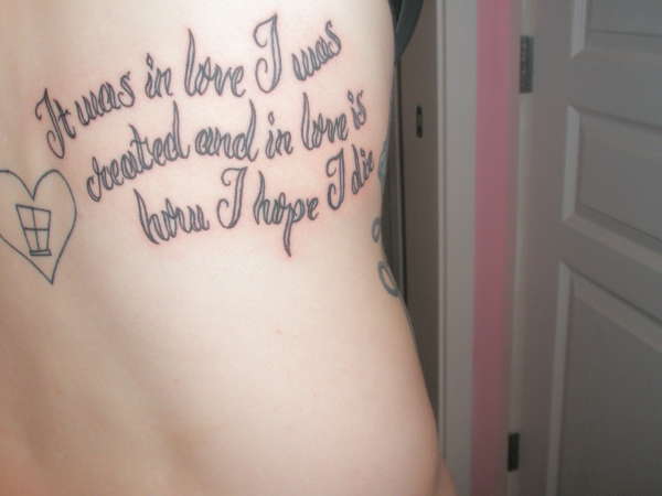 Creation love tattoo