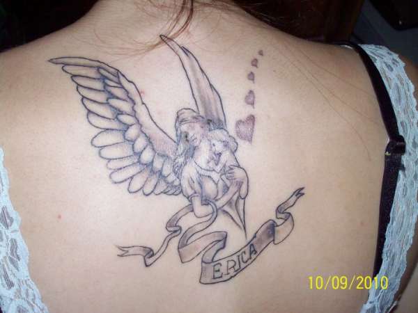 Guardian Angel & Infant tattoo