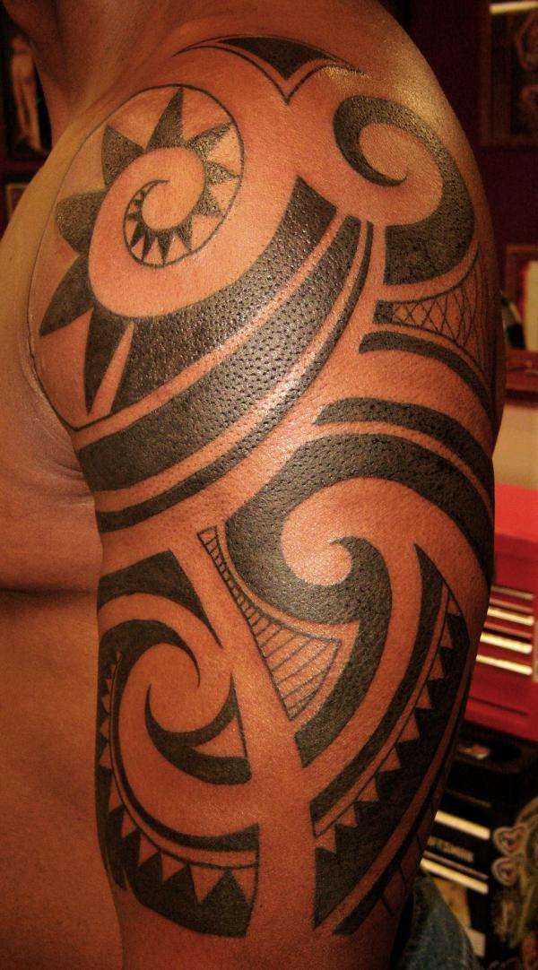 Maori style/ www.tattoosbynatedog.com tattoo