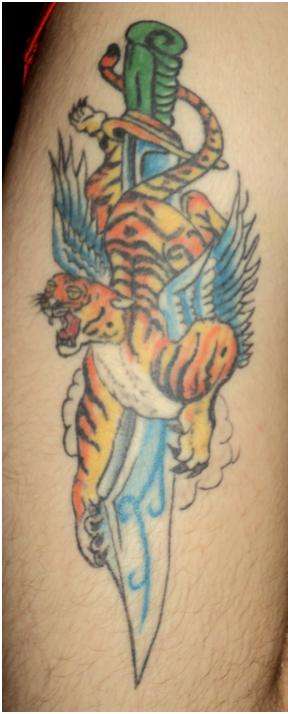 My first tattoo - tiger tattoo