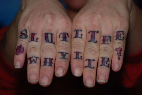 SLUT LIFE - WHY LIE? tattoo