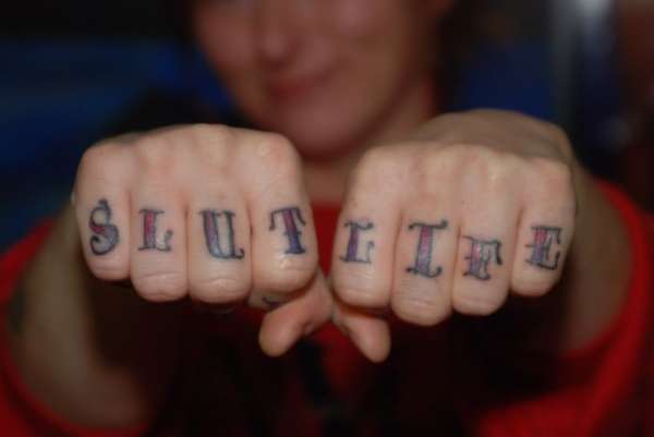 SLUT LIFE tattoo