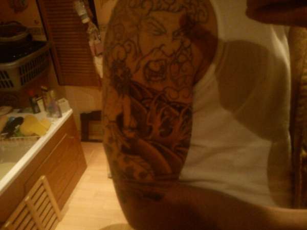 Second session! Greek mythology half sleeve tattoo