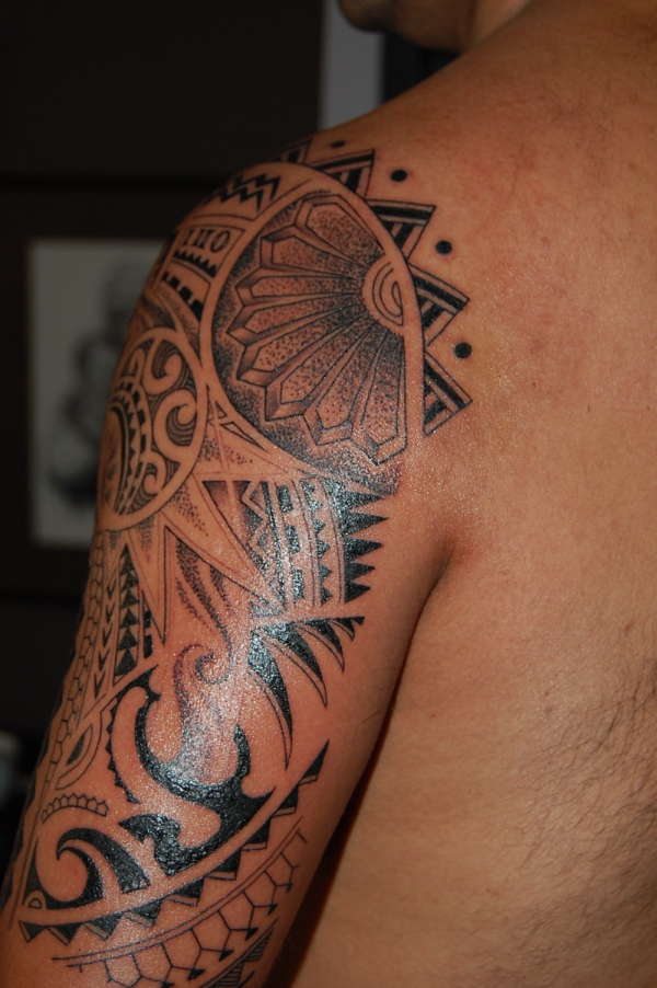 Tribal Custom by Paolino@Rising Dragon NYC Back tattoo