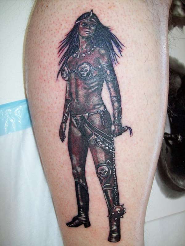 Warrior Girl tattoo