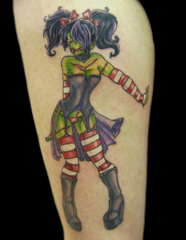 Zombie Pin Up tattoo