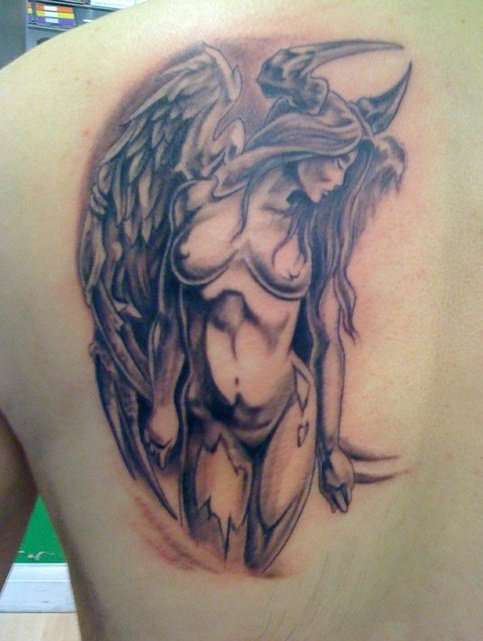 angel devil tattoo tattoo.