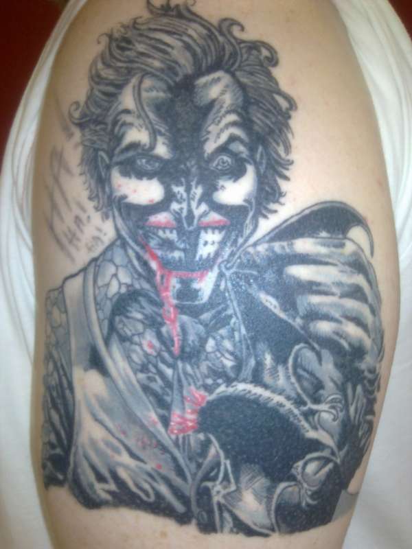 comicbook joker tattoo