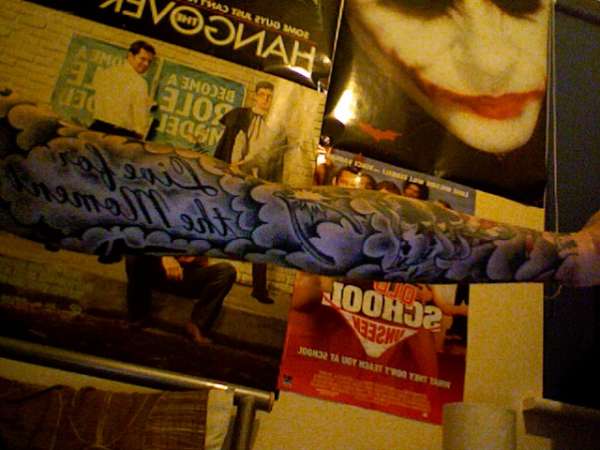 good luck sleeve tattoo