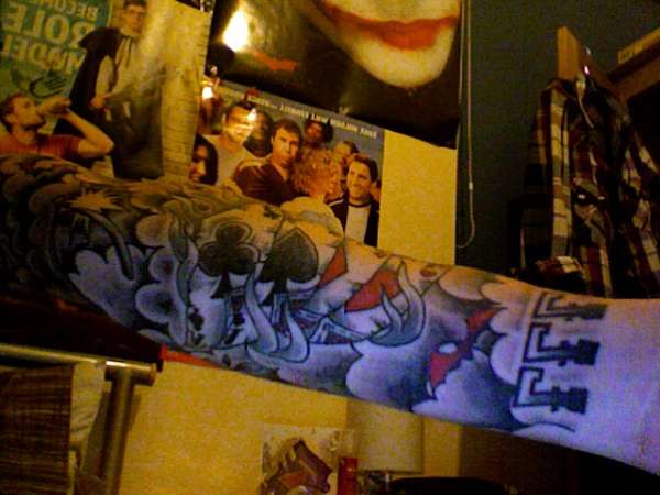 good luck sleeve tattoo