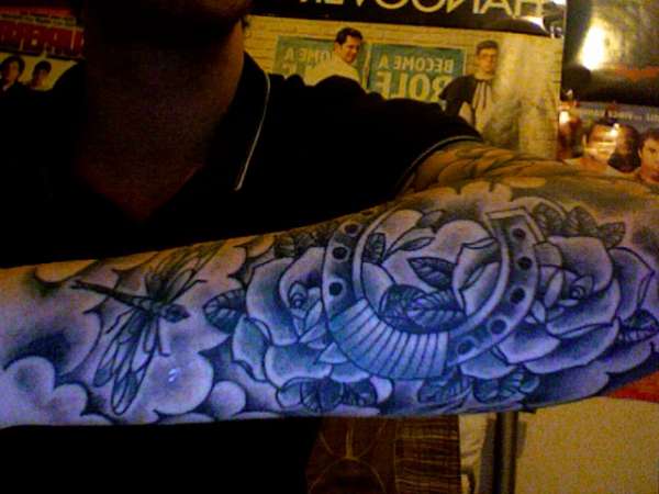 good luck sleeve tattoo