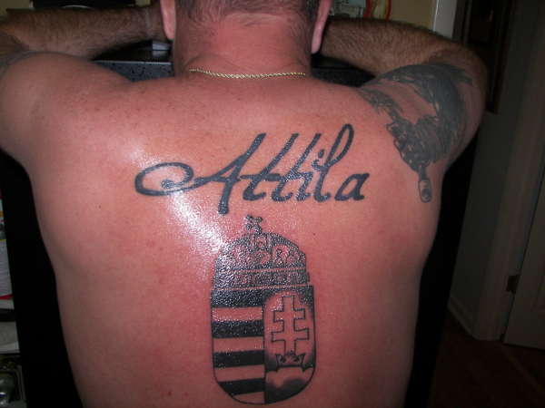 hungarian coat of arms/middle name tattoo