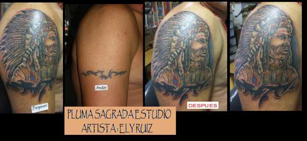 indian chief tattoo