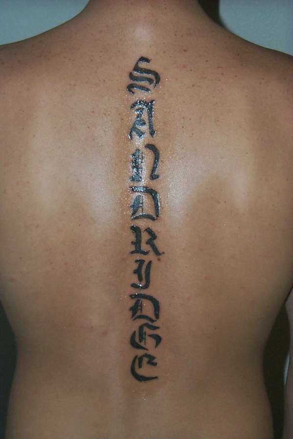 SANDRIDGE tattoo