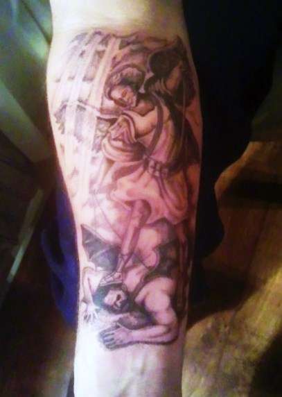 inside forarm tattoo
