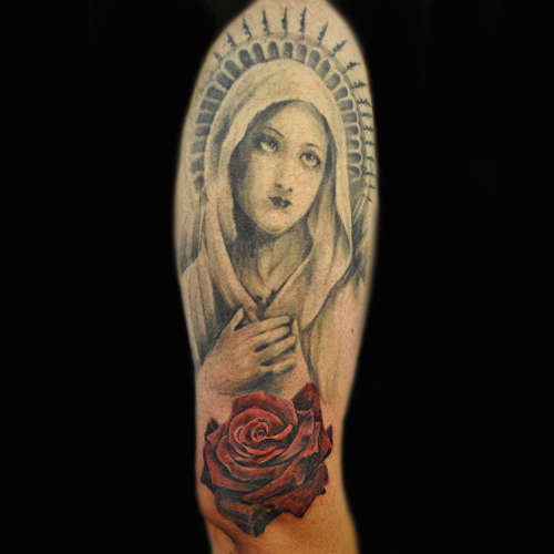 mary tattoo