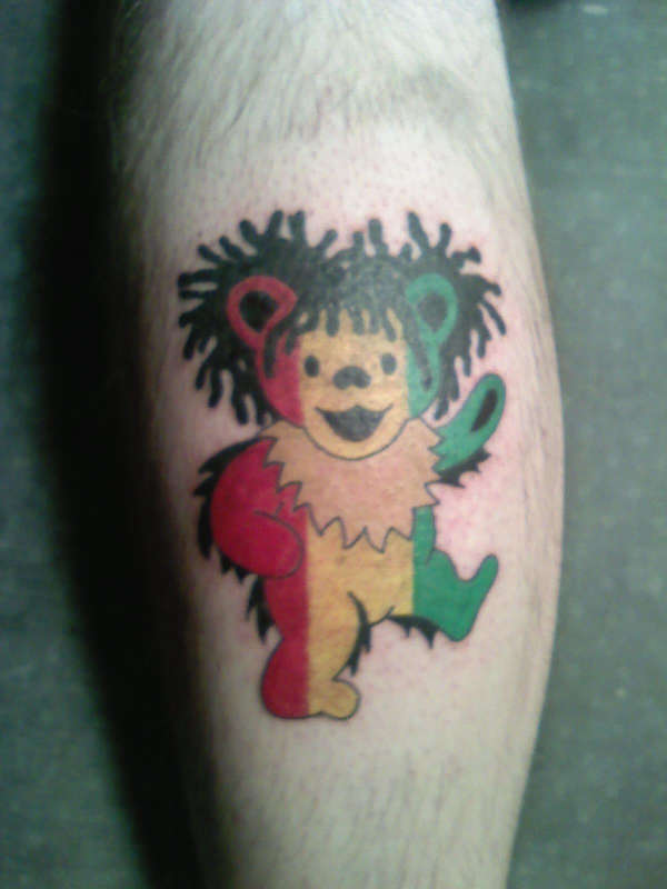rasta jer bear tattoo