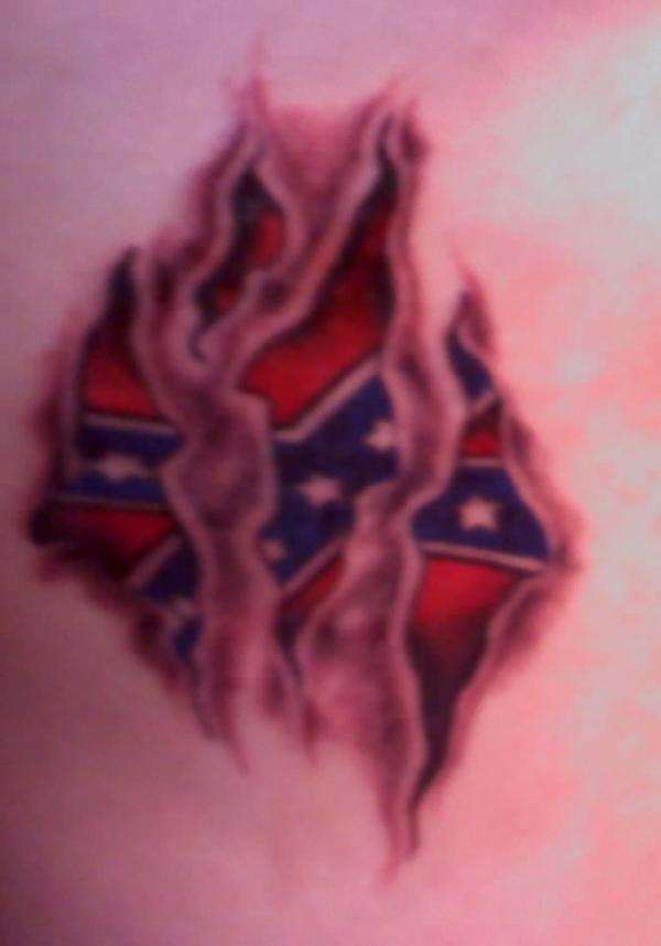 rebel flag tattoo.