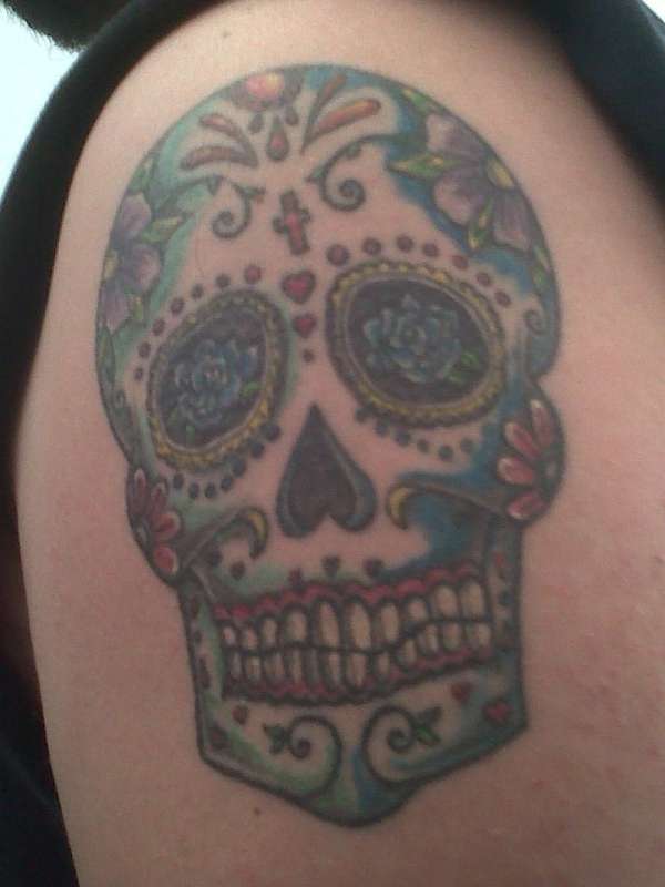 sugar skulllllllll tattoo