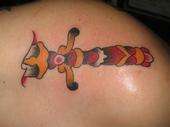 suicide dagger handle tattoo