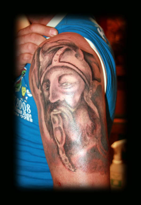 wiking face tattoo