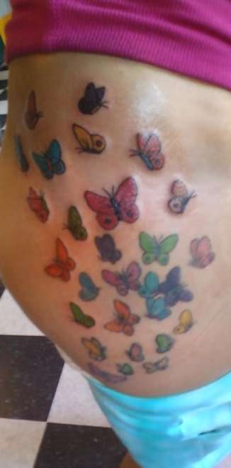 28 butterflies tattoo