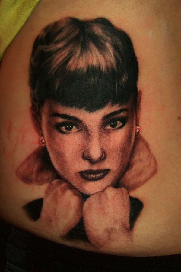 Audrey Hepburn tattoo