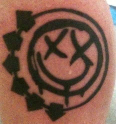 Blink 182 Smiley Logo tattoo