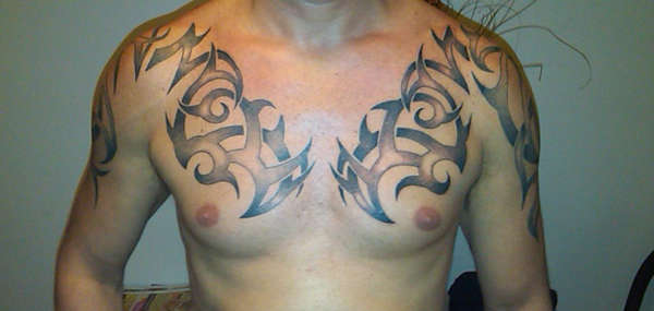 Chest tattoo