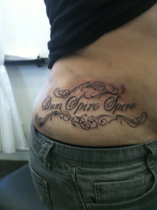 Dum Spiro Spero tattoo