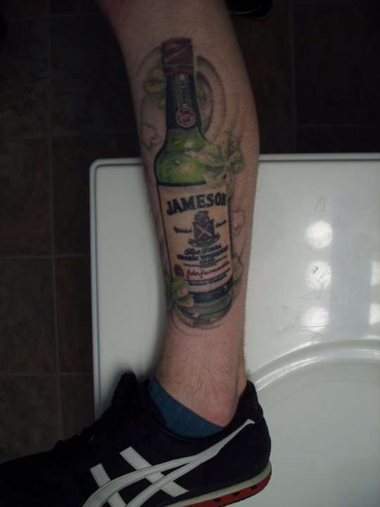 Jameson Bottle tattoo