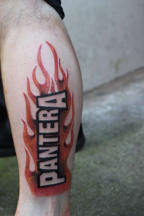 Pantera Leg ink tattoo