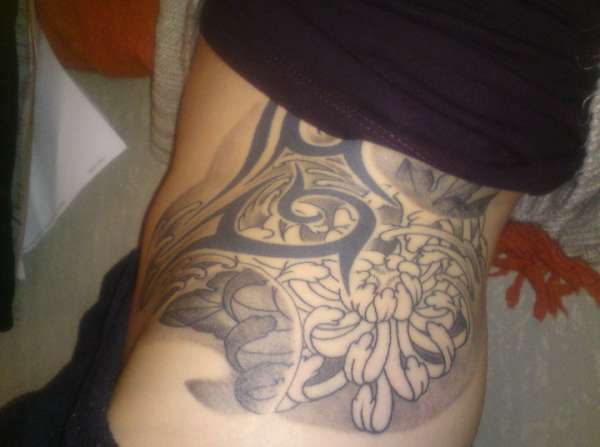 Tattoo before I added the colour tattoo
