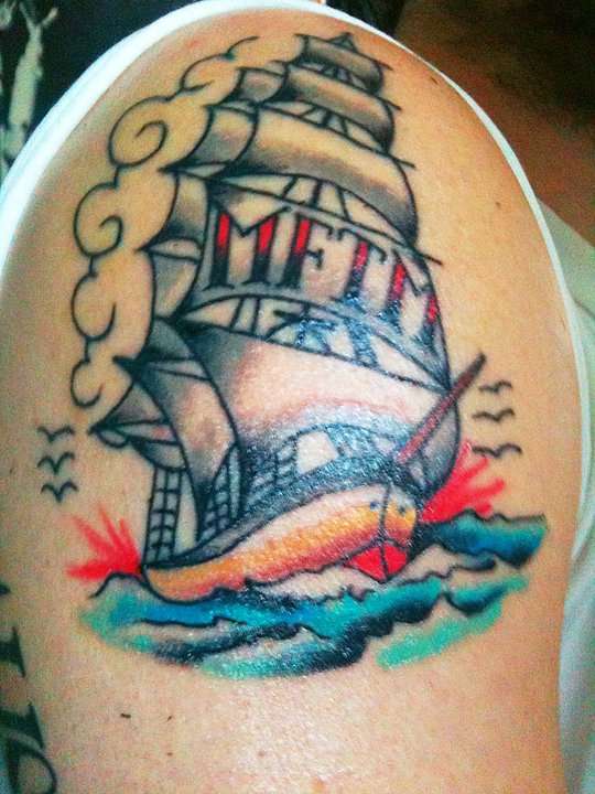 The Ship that Sails On tattoo