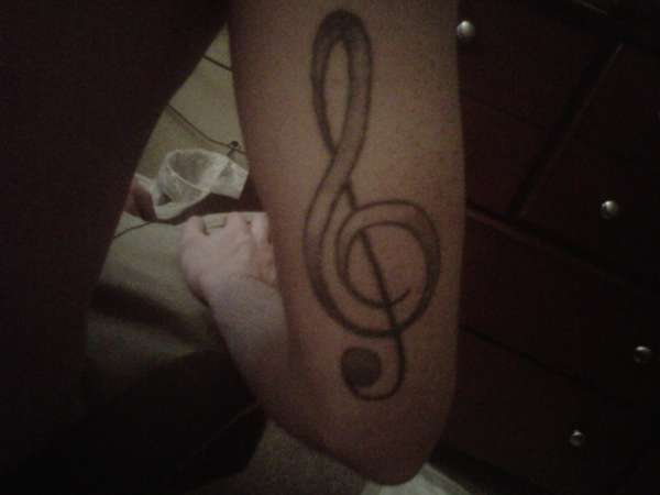 Treble Cleff tattoo